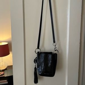 Rebecca Minkoff Crocodile Embossed Leather Crossbody